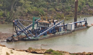 Calabar River - cutter suction dredger