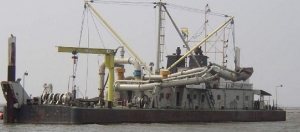 Rhenus barge unloading dredger